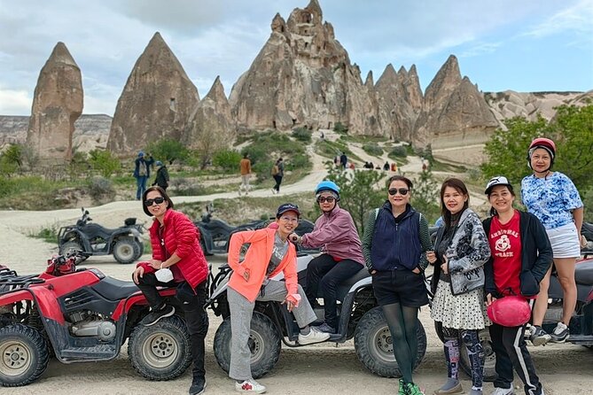 Capadocia atv tour through fairy chimneys and love valley - Rose Valley adds color and open views