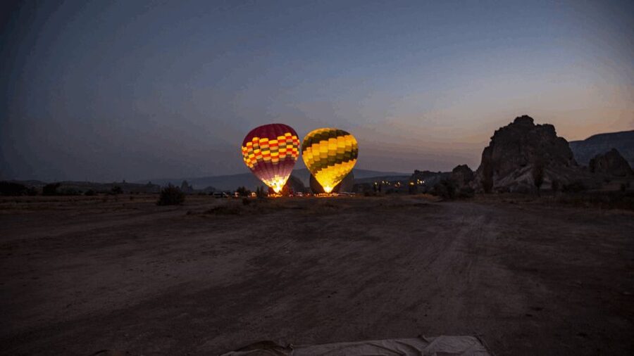 Cappadocia: Balloon Sunrise Flight Economic-Premium Options - The landing and champagne ceremony