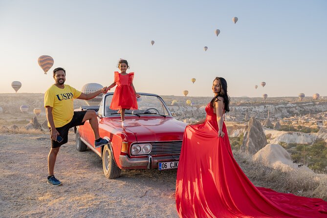 Cappadocia Classic Car Sunset or sunrise - Love Valley with the classic car