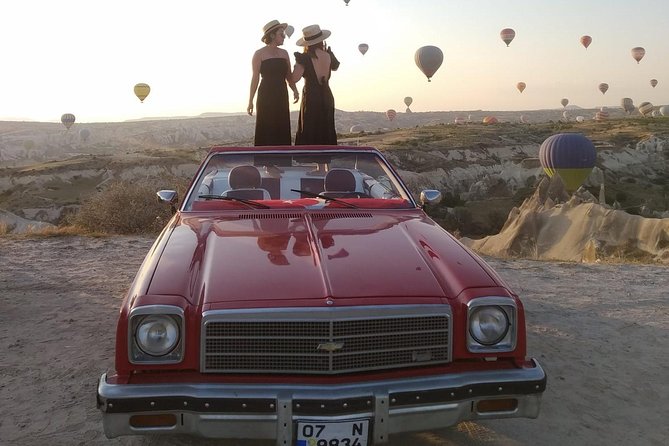 Cappadocia Classic Car Tour - Stop one: watching balloons prepare for takeoff