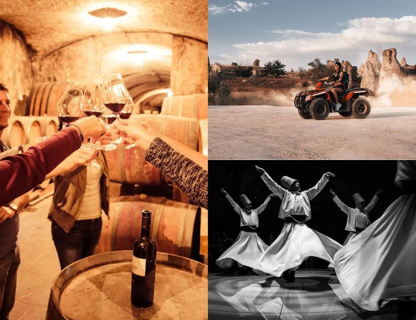 Cappadocia: Combo Tour with Wine Tasting and Adventure Tours - Key points at a glance