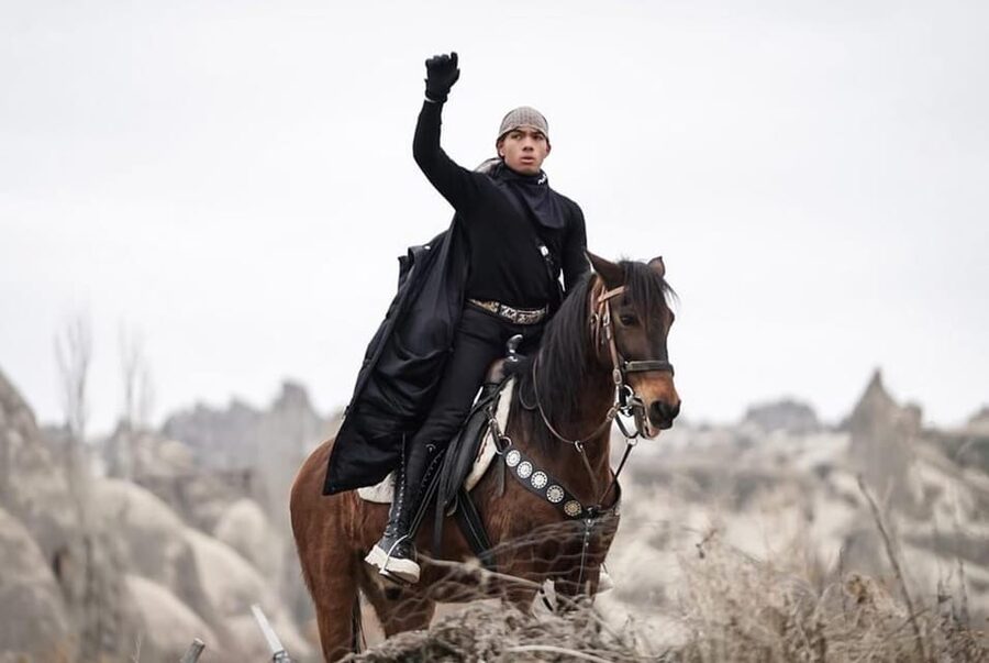 Cappadocia : Horse Riding Sunset Sunrise Daytime - Rose Valley at golden hour