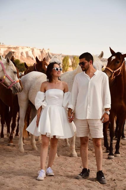 Cappadocia: Horseback Tour with Sunrise and Sunset Options - The photo stop and the view toward Uchisar Castle