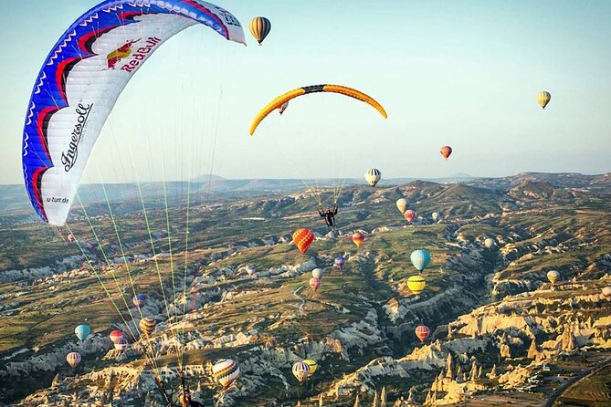 Cappadocia Paragliding Experience By Local Expert Pilots - Flying above Cappadocia from Göreme