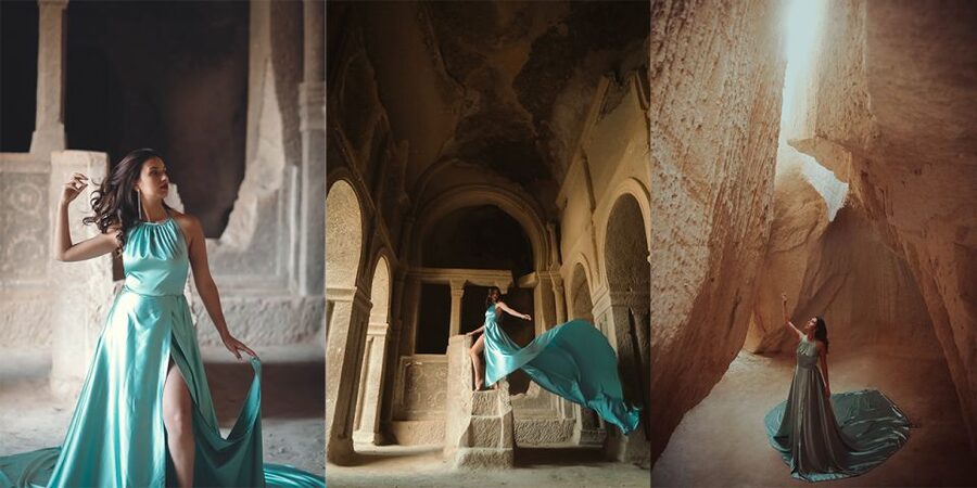 Cappadocia: PhotoShoot with Balloons. Flying Dress included. - Love Valley at sunrise