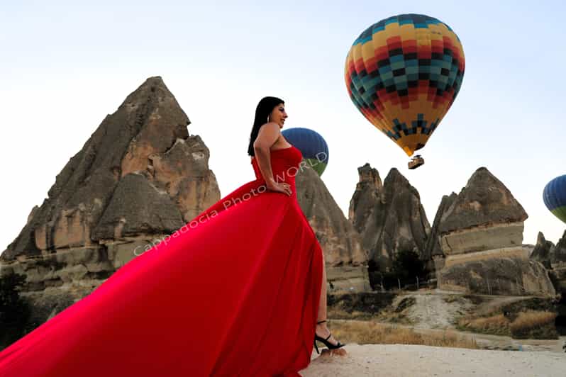 Cappadocia Photoshoot with Flying Dress - What the $177 Price Covers