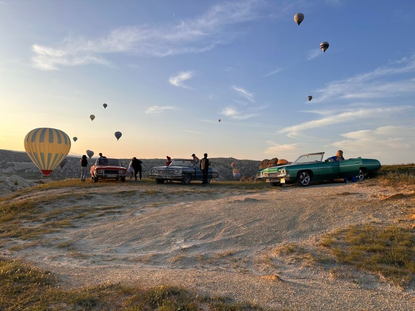 Cappadocia: Private Classic Car Trip with Photoshoot Option - Classic car and flying dress extras