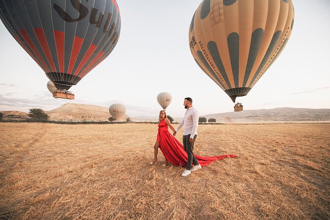 Cappadocia Private Flying Dress & Hot Air Balloon Photoshoot - Pickup, timing, and the two-hour limit