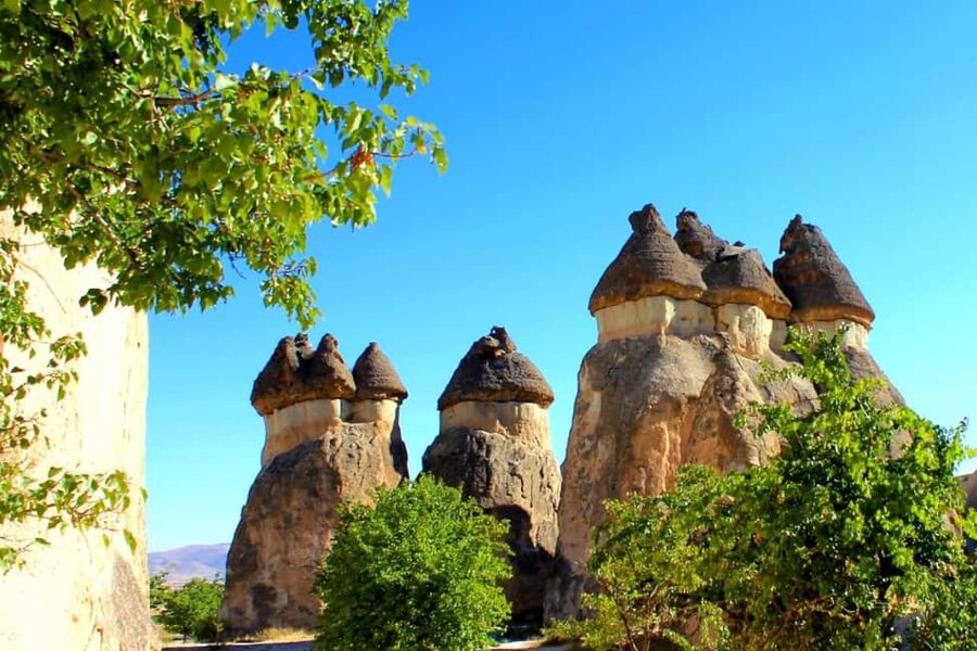 Cappadocia Red Tour without Lunch and Tickets - Uchisar views and Cappadocia’s stone towers
