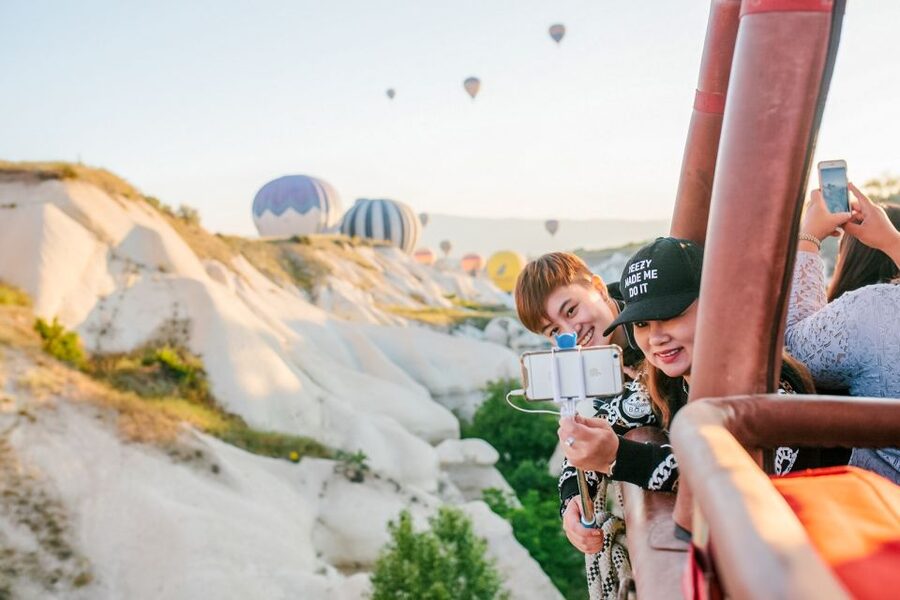Cappadocia: Sunrise Hot Air Balloon, Göreme & Fairy Chimneys - The fairy chimneys and rock-cut homes from above