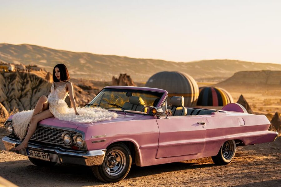 Cappadocia : Sunrise / Sunset Classic Car Tour - Sunrise: balloons, cool air, and soft rock colors