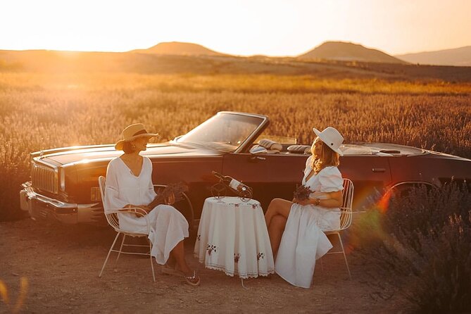 Cappadocia Sunset Lavender Farm Tour w/Wine - Photo areas, swings, and sunset views