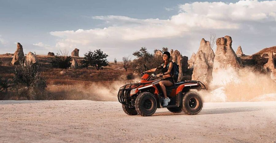 Cappadocia: Sunset Quad Bike Tour - Sword Valley and its pointed rock formations