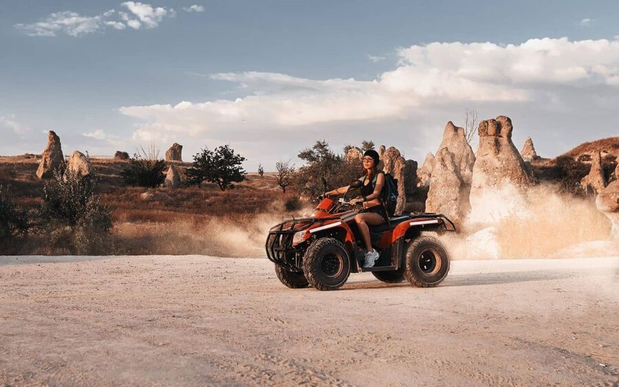Cappadocia: Sunset Quad Bike Tour - Getting started with a safety briefing and practice ride
