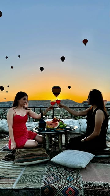 Cappadocia: Terrace Photo Spot With Balloon Flight View - The cold sunrise is part of the deal