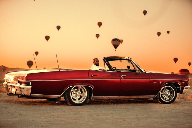 Classic Car Tour in Cappadocia - Red Valley: another angle on the balloons