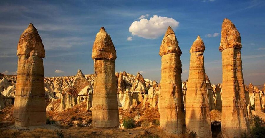 Daily Cappadocia tour start from Istanbul by plane - Uchisar Castle and the first big view