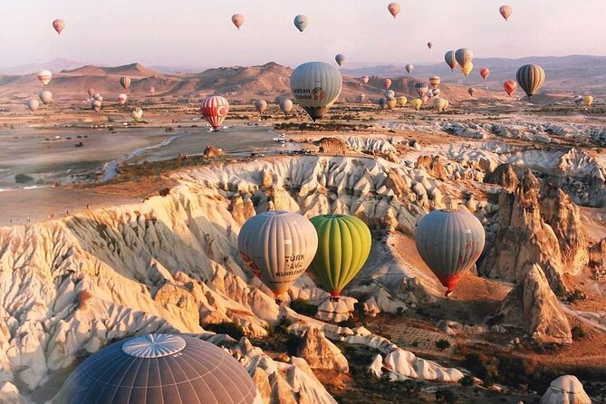 Exclusive Hot air balloon Flight in Cappadocia - Goreme, Rose Valley, and Love Valley from above