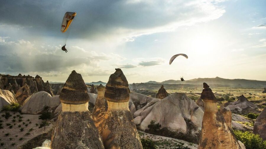 From Urgüp/Göreme: Cappadocia Tandem Paragliding & Transfer - Flying above Cappadocia instead of walking through it
