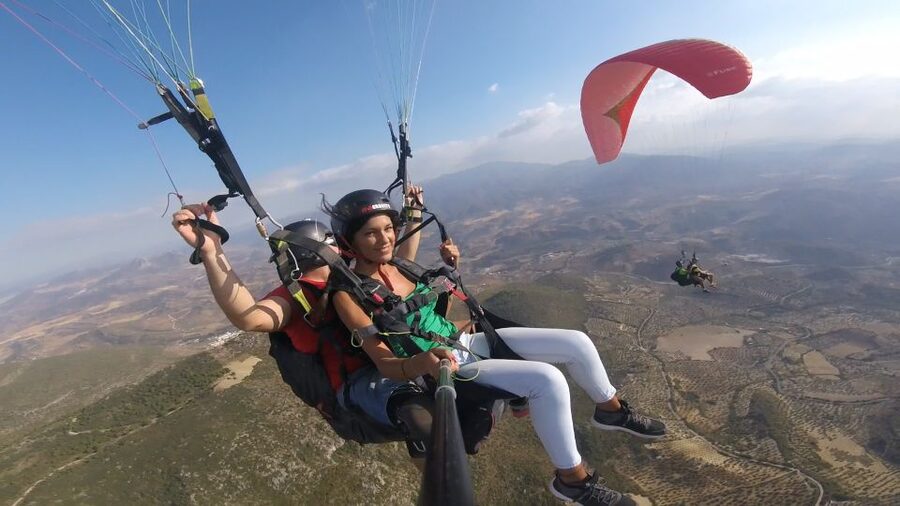From Urgüp/Göreme: Cappadocia Tandem Paragliding & Transfer - The Cappadocia view from above