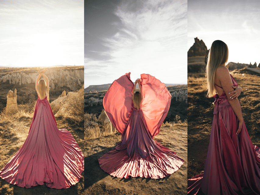 Göreme: Cappadocia Satin Flying Dress Rental - Choosing a flying dress in Göreme