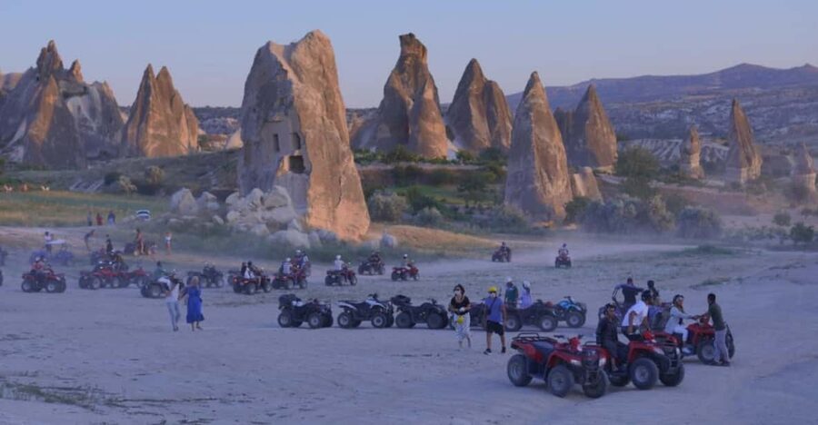 Göreme: Cappadocia Sunset ATV Tour - Learning to handle the ATV