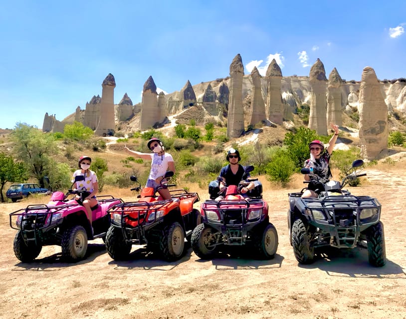 Göreme: Cappadocia Sunset ATV Tour - Red Valley and Rose Valley photo stops