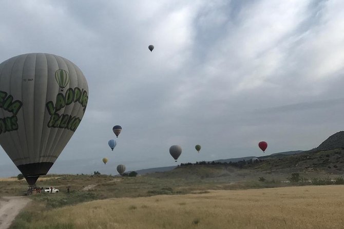 Hot Air Balloon Ride Cappadocia Goreme & Champagne party - Tea, Coffee, and the Wait for Permission