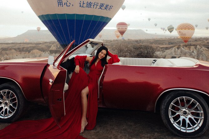 Private Classic Car Sunrise Balloon Chasing Experience - Rose Valley, Swords Valley, and the changing backdrop