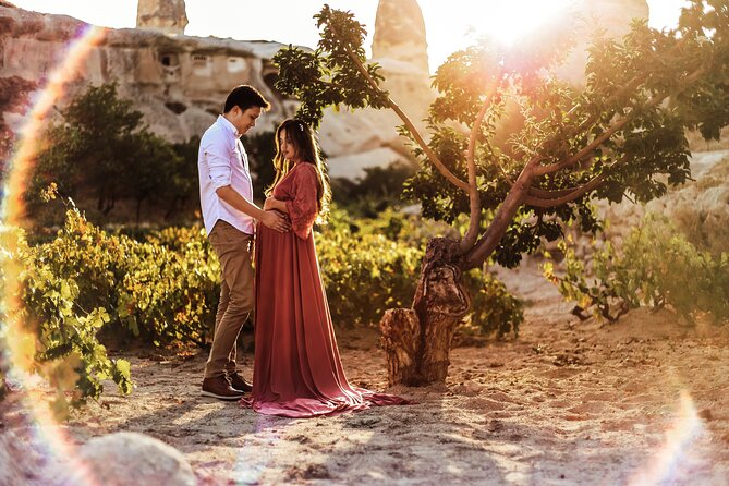 Professional Photo Shoot in Cappadocia - In Sunrise with Hot Air Balloons - Love Valley and Red Valley Bring Different Backdrops