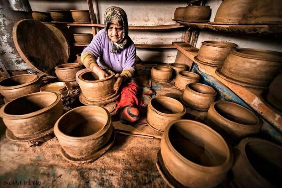 Visit to Cappadocia ceramic workshop and carpet store - Inside the family-run pottery workshop